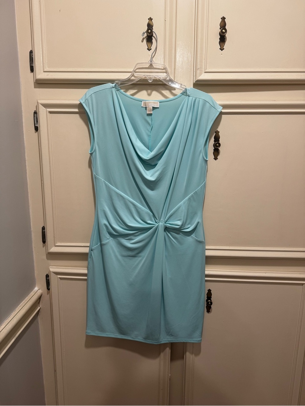 Michael Kors Aqua Sleeveless Sheath Dress